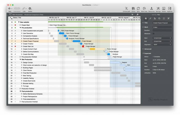 project tracking software for mac
