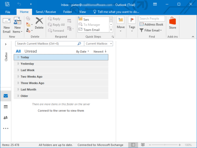 how do you change email on outlook for a mac